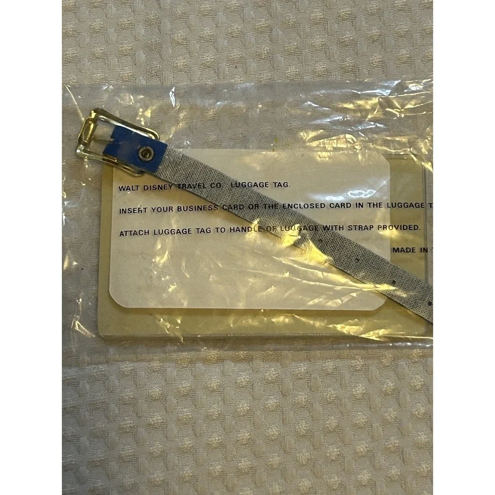 Walt Disney Travel Company - Mickey Mouse - Luggage Suitcase Bag ID Tag - Plane